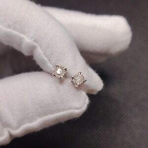 Elegant Diamond 14k gold Stud Earrings